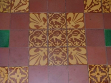 The chancel floor.